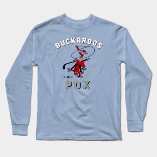 Defunct PDX Buckaroos Hockey 1960 Long Sleeve T-Shirt